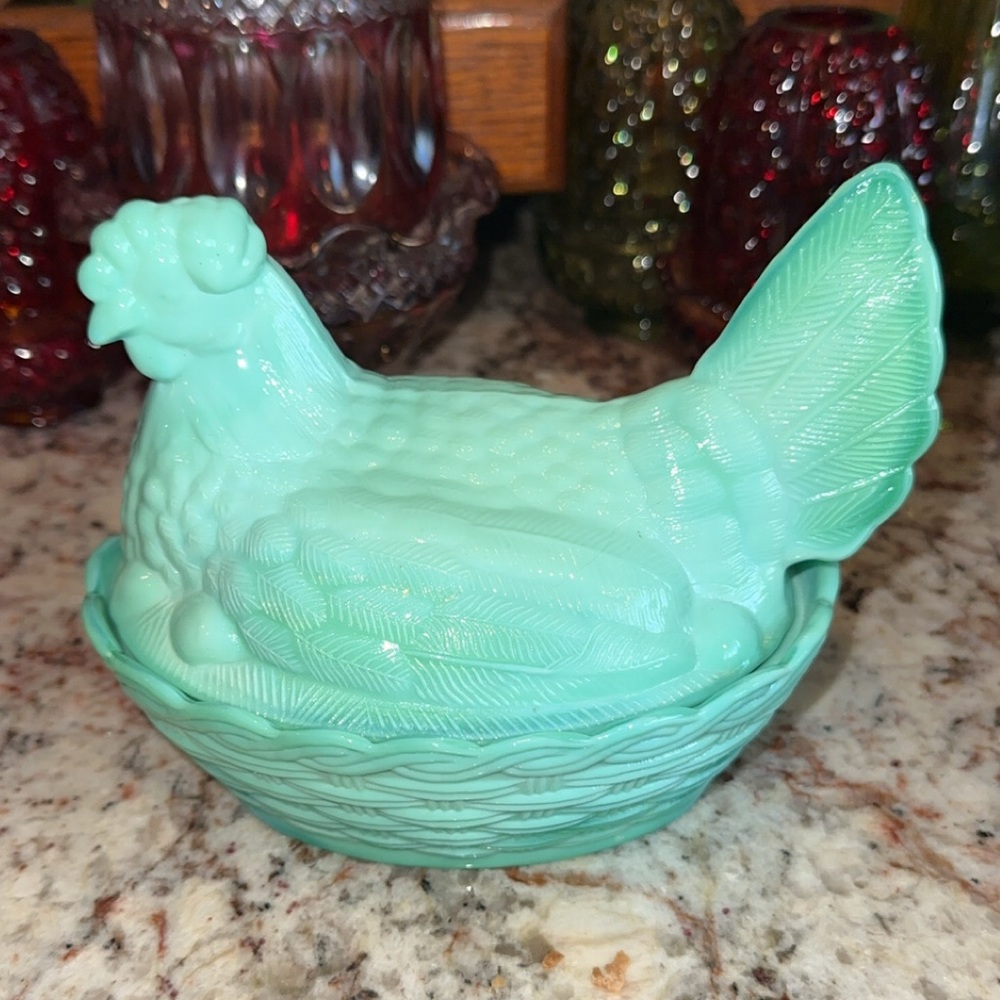 Vintage Hen On Nest